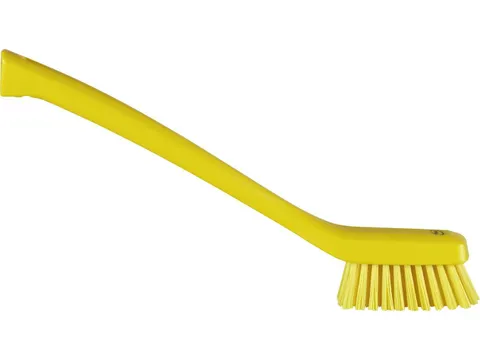Vikan Hygiene smalle borstel Geel lange steel