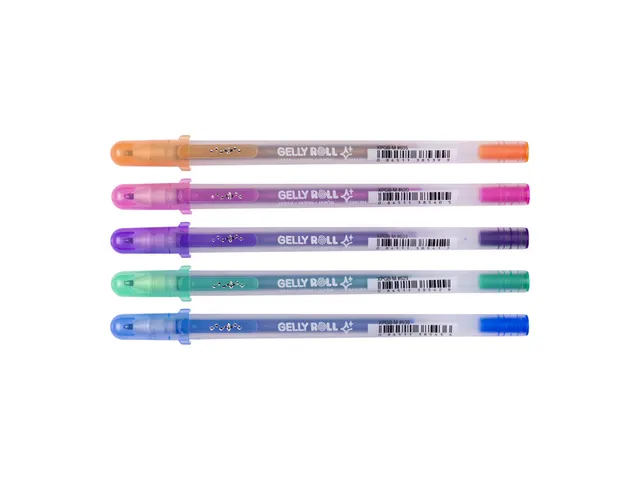 Gelschrijver Sakura Gelly Roll 0.7mm Silver Shadow 5 stuks