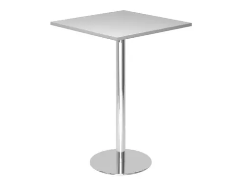 statafel,HxBxD 1116x800x800mm,vierkant,schotelvoet chroom,ronde buis