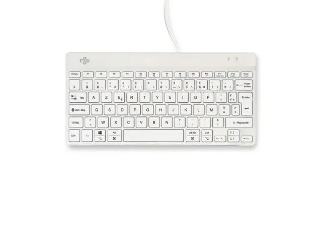 Ergonomisch toetsenbord R-Go Compact Break AZERTY (FR) Wit bedraad