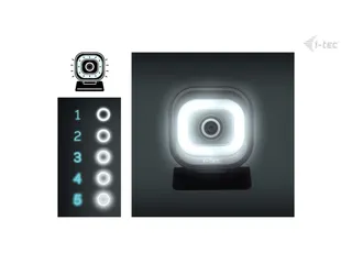 i-tec SOLOMON 700 STREAM 4K Webcam with Ring Light - 7
