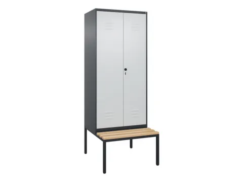 locker voor scheiding van kleding,HxBxD 2120x800x815mm,2vak