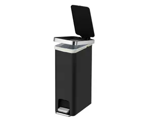 Afvalbak EKO Hana Slim pedaalemmer 40 liter zwart - 3
