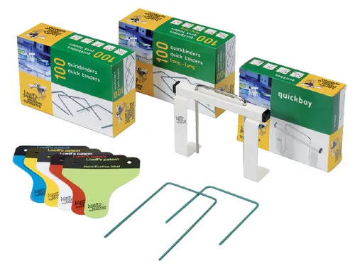 Bundelbeugel Loeff's 1215 Quickbinder 100mm groen 100 stuks