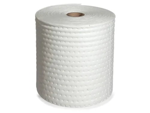 sorbent,rol,LxB 45mx380mm,opnamecapaciteit 211l/VE,vlies,wit