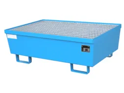 Opvangbak 2x 200l Opvangvol. 225l Blauw 415x 1200x 800mm Rooster