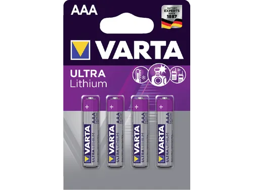 Batterij VARTA Ultra lithium 4x AAA
