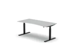 Elektrisch ihv bureau,HxBxD 650-1310x1800x900/800mm,blad wit