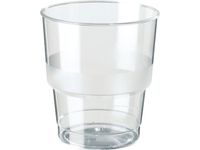 Drinkglas Polystyreen 200ml Transparant recyclebaar