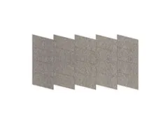 Akoestische PET-vilt Parallellogram tegels donkergrijs 30x25cm 22 stuk