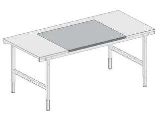 RVS-tafellegger,BxD 1000x800mm,meerprijs - 3