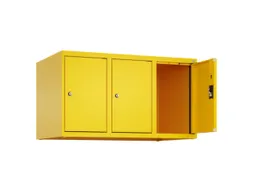 opzetkast,v. locker,3vak.,vak B 300mm,HxBxD 500x900x500mm,cilinderslot