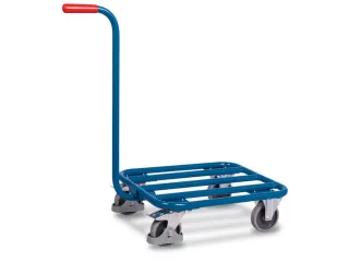 Platformwagen Duwstang 250kg Laadvlak 605x500mm Stalen Buis - 1
