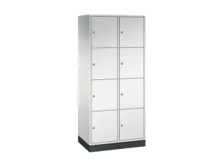 grootvolume-lockersysteem,RAL 7035,HxBxD 1950x820x500mm,2x4vakken - 2