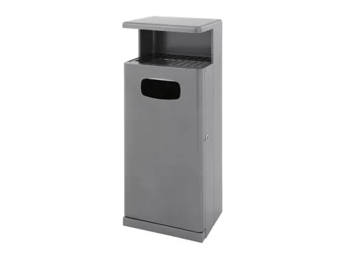 Buitenafvalbak met afdak 55 liter Antraciet