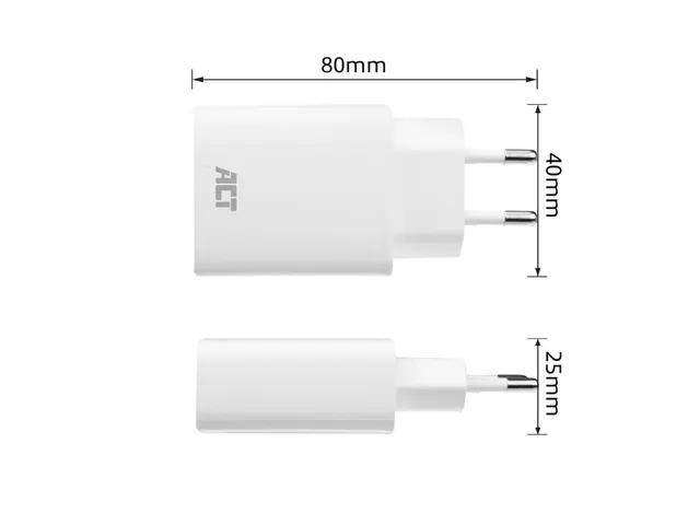 Oplader ACT USB-C 1-poort 20W Power Delivery