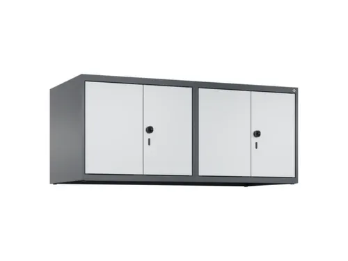 opzetkast,v. locker voor scheiding van kleding,4vak.,vak B 300mm