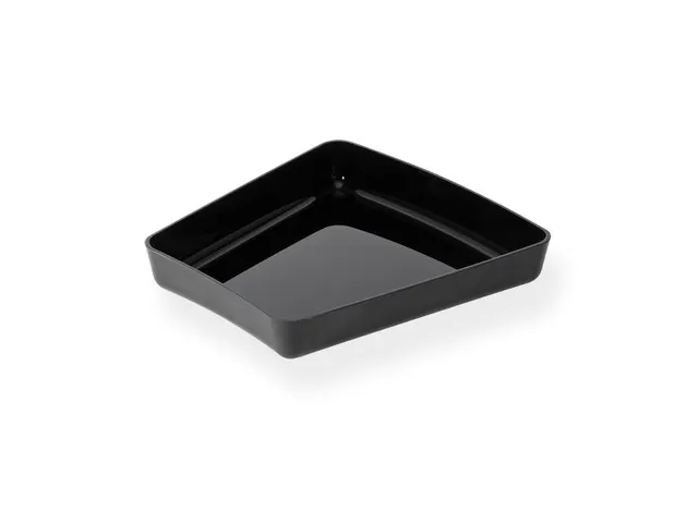Zwarte schaal Riflex 240x170x40mm onbreekbaar polycarbonaat