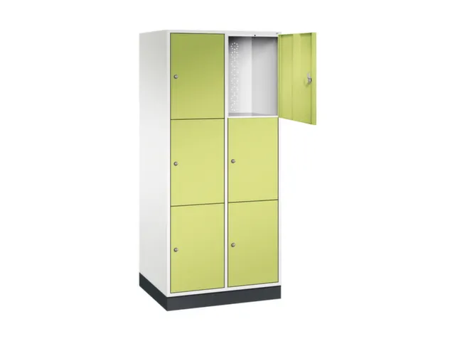 grootvolume-lockersysteem,HxBxD 1950x820x600mm,2x3vakken,cil.-slot