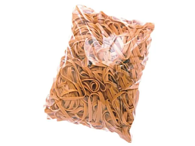 Elastiek Standard Rubber Bands 77 120x8mm 1kg 440 stuks bruin