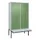 PBM-locker met bank,HxBxD 2120x1200x815mm,4vak,vak B 300mm