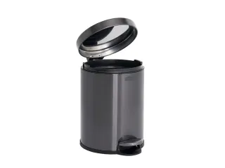 Ronde Step-On Pedaalemmer 6 liter Metallic grafiet - 4