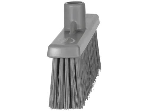 Vikan Hygiene veger met rechte nek 310mm medium vezels grijs