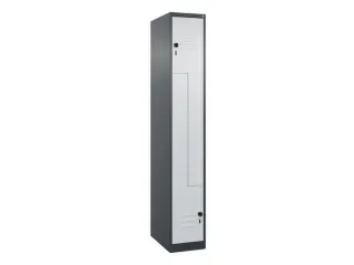 Z-garderobekast,HxBxD 1850x300x500mm,vak B 150/300mm,draaigrendel - 1