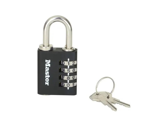 Hangslot MasterLock combi alu + sleutel 40mm zwart