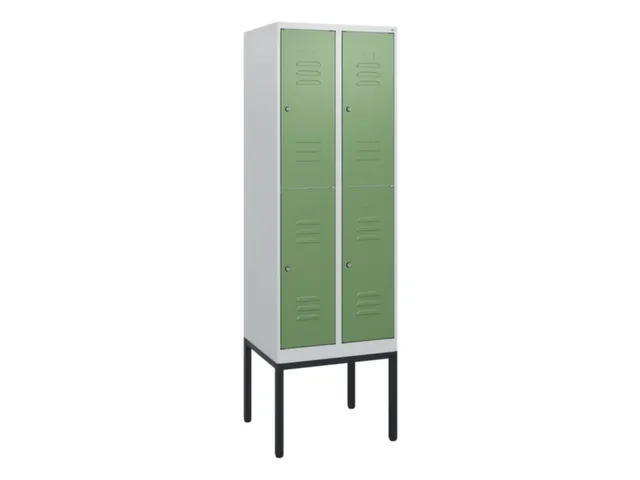 dubbeldekse locker,HxBxD 1950x600x500mm,2x2vak.,vak B 300mm