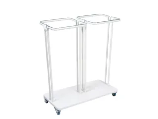 Afvalbak Combo 2x60 liter Wit Saekko Boy - 1