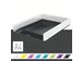 Brievenbak Leitz WOW A4 wit/zwart