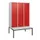 locker met bank,HxBxD 1950x1200x815mm,3vak,vak B 400mm,cil.-slot