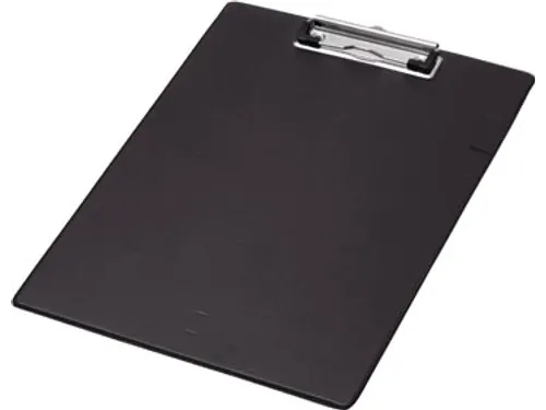 Klemplaat PVC A4 Zwart