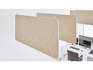 Akoestisch PET-vilt rechthoekig plafondpaneel 60x120cm Beige - 4