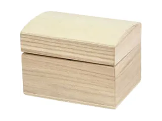 Schatkist Creativ Company 8x6x4.5cm hout - 1
