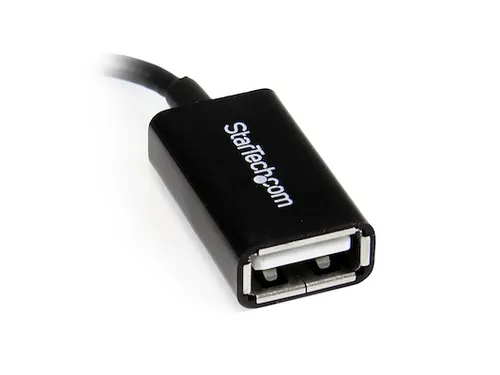 12 cm rechtshoekige micro-USB-naar-USB-OTG-hostadapter M/F