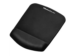 Muismat met polssteun Fellowes Plush Touch zwart