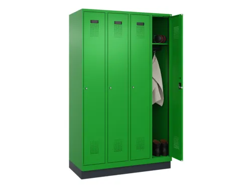 locker,HxBxD 1950x1200x500mm,4vak,vak B 300mm,cil.-slot,sokkel