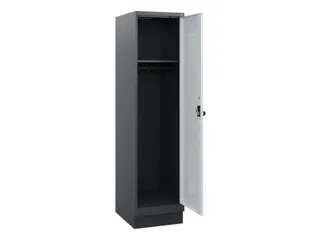 schoollocker,HxBxD 1630x400x500mm,1vak,vak B 400mm,draaigrendel,sokkel - 1