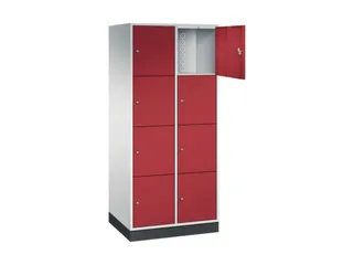 grootvolume-lockersysteem,RAL 7035/RAL 3003,HxBxD 1950x820x600mm - 1
