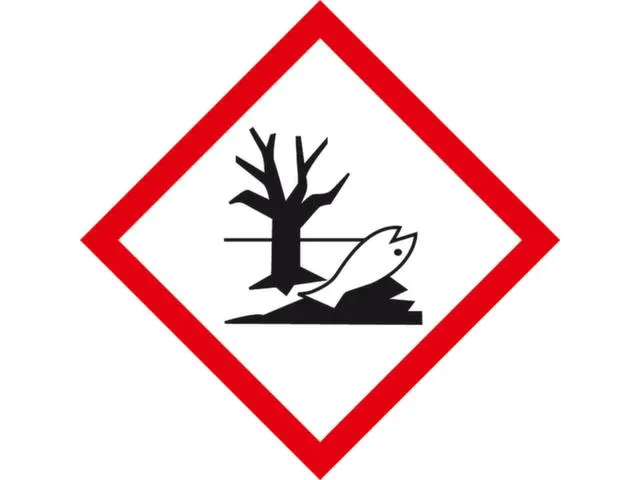 Gevarensymbool Aquatoxisch Zelfklevende Folie 26x26mm Rol