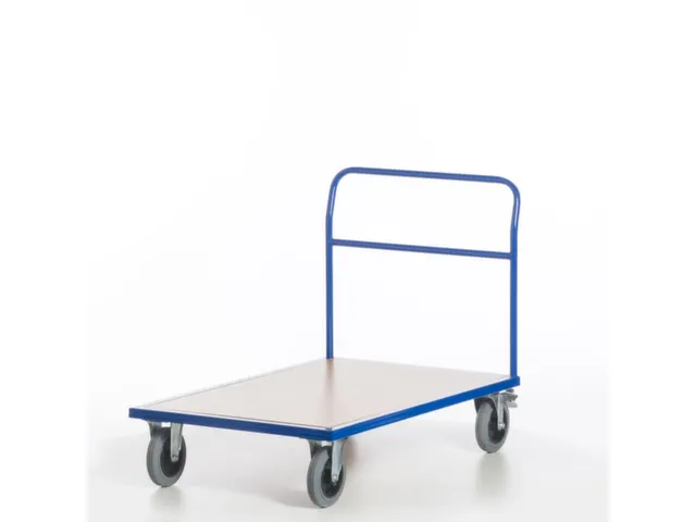 chariot avec barre de poussée force 500kg plateau Lxl 1200x800mm