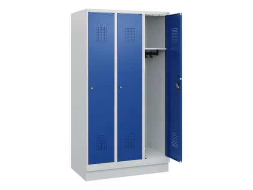 schoollocker,HxBxD 1630x900x500mm,3vak,vak B 300mm,cil.-slot,sokkel