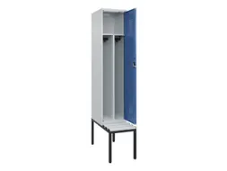locker met bank,voor scheiding van kleding,HxBxD 2120x400x815mm,1vak