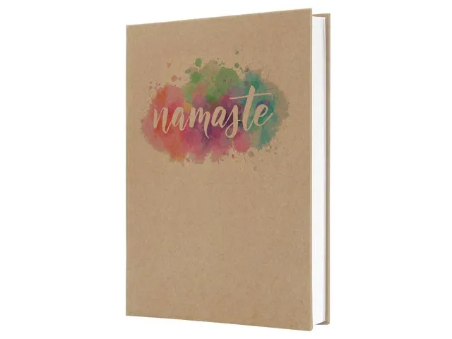 Carnet Jolie Pure A5 kraft Pure Namaste, ligné, couverture rigide, 19
