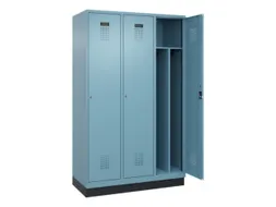 locker voor scheiding van kleding,HxBxD 1950x1200x500mm,3vak