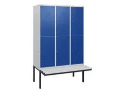 Dubbeldekse dekenkist,HxBxD 1950x1200x815mm,3x2vak.,vak B 400mm