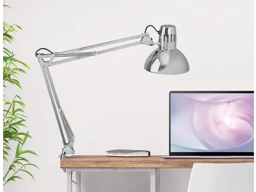 Bureaulamp MAUL Study met tafelklem chroom excl. LED lamp