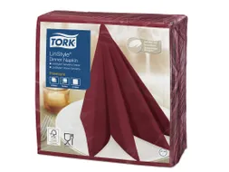 Tork 478855 Premium Linstyle Dinnerservet Bordeaux 600 Stuks